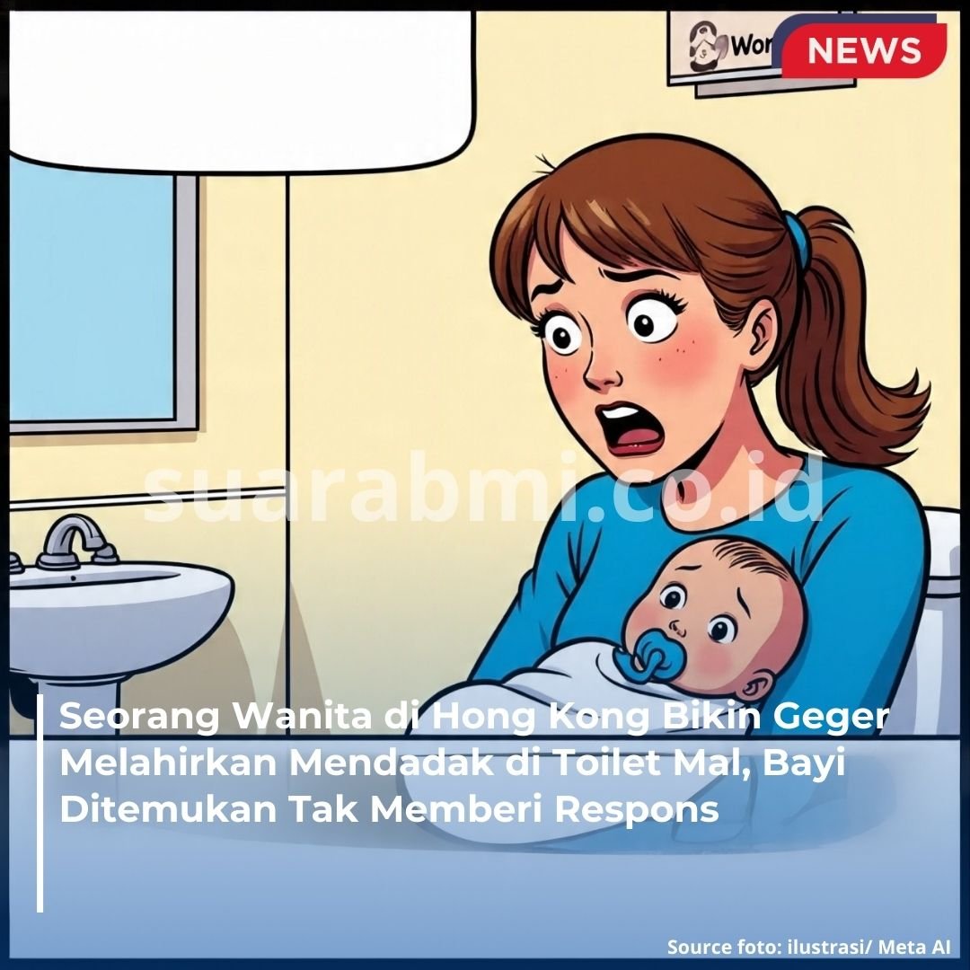 Seorang Wanita Melahirkan Mendadak di Toilet Mal Central Hong Kong, Bayi dalam Keadaan Tidak Responsif