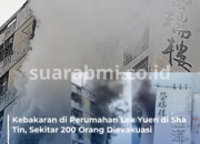 Kebakaran di Perumahan Lek Yuen di Sha Tin, Hong Kong, Sekitar 200 Orang Dievakuasi