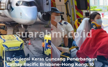 Turbulensi Keras Guncang Penerbangan Cathay Pacific Brisbane–Hong Kong, 10 Orang Dilaporkan Terluka