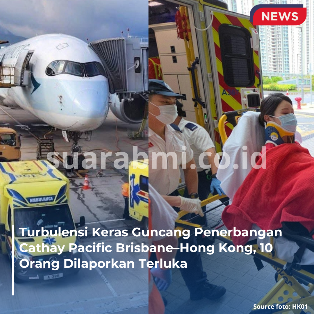 Turbulensi Keras Guncang Penerbangan Cathay Pacific Brisbane–Hong Kong, 10 Orang Dilaporkan Terluka