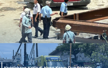 Kecelakaan Kerja di Yuen Long,Hong Kong! Dua Pekerja Tertimpa Besi I-Beam, Satu Kritis