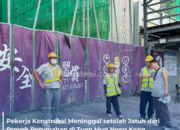 Pekerja Konstruksi Tewas Usai Jatuh dari Proyek Perumahan Publik di Hong Kong
