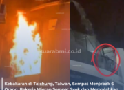 Kebakaran Hotel Terbengkalai di Taichung, 6 Orang Terjebak Berhasil Diselamatkan