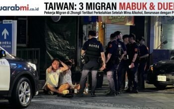 3 Pekerja Migran di Zhongli Taiwan Terlibat Perkelahian Setelah Minum Alkohol, Berurusan dengan Polisi