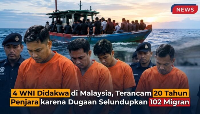 Empat WNI Didakwa Kasus Penyelundupan Migran di Malaysia, Terancam 20 Tahun Penjara