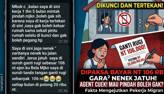 PMI Taiwan Mengaku Kerja Tertekan, Pintu Rumah Selalu Dikunci dan Gaji Dipotong Tiap Bulan