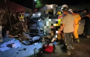 Mobil Jemputan Pekerja Migran Hantam Tiang Listrik di Pingtung Taiwan: 1 Tewas, 7 Orang Luka-luka Termasuk PMI
