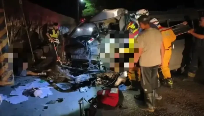 Mobil Jemputan Pekerja Migran Hantam Tiang Listrik di Pingtung Taiwan: 1 Tewas, 7 Orang Luka-luka Termasuk PMI