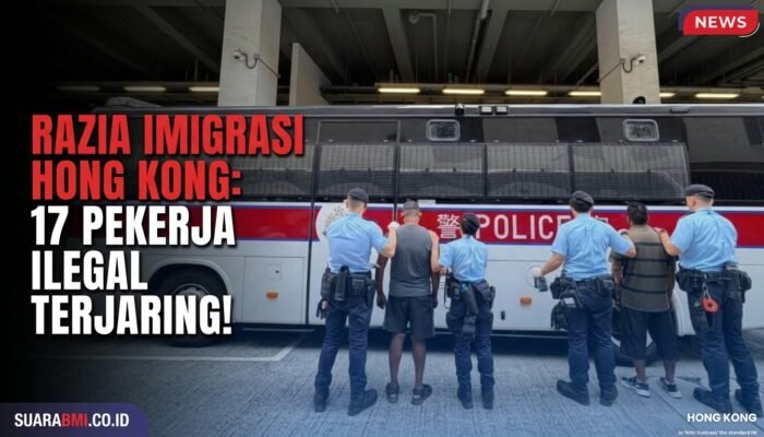 Imigrasi Hong Kong Tangkap 17 Orang Diduga Bekerja Ilegal, Dua Pria Diduga Jadi Pemberi Kerja
